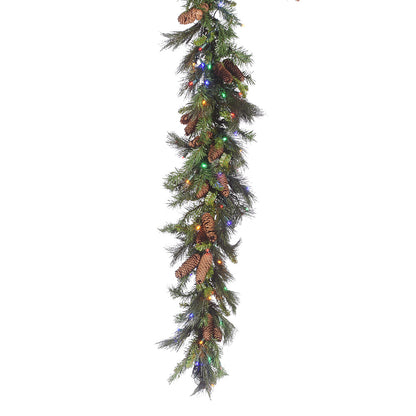 9' Mixed Noble Garland w/ Concave LEDs