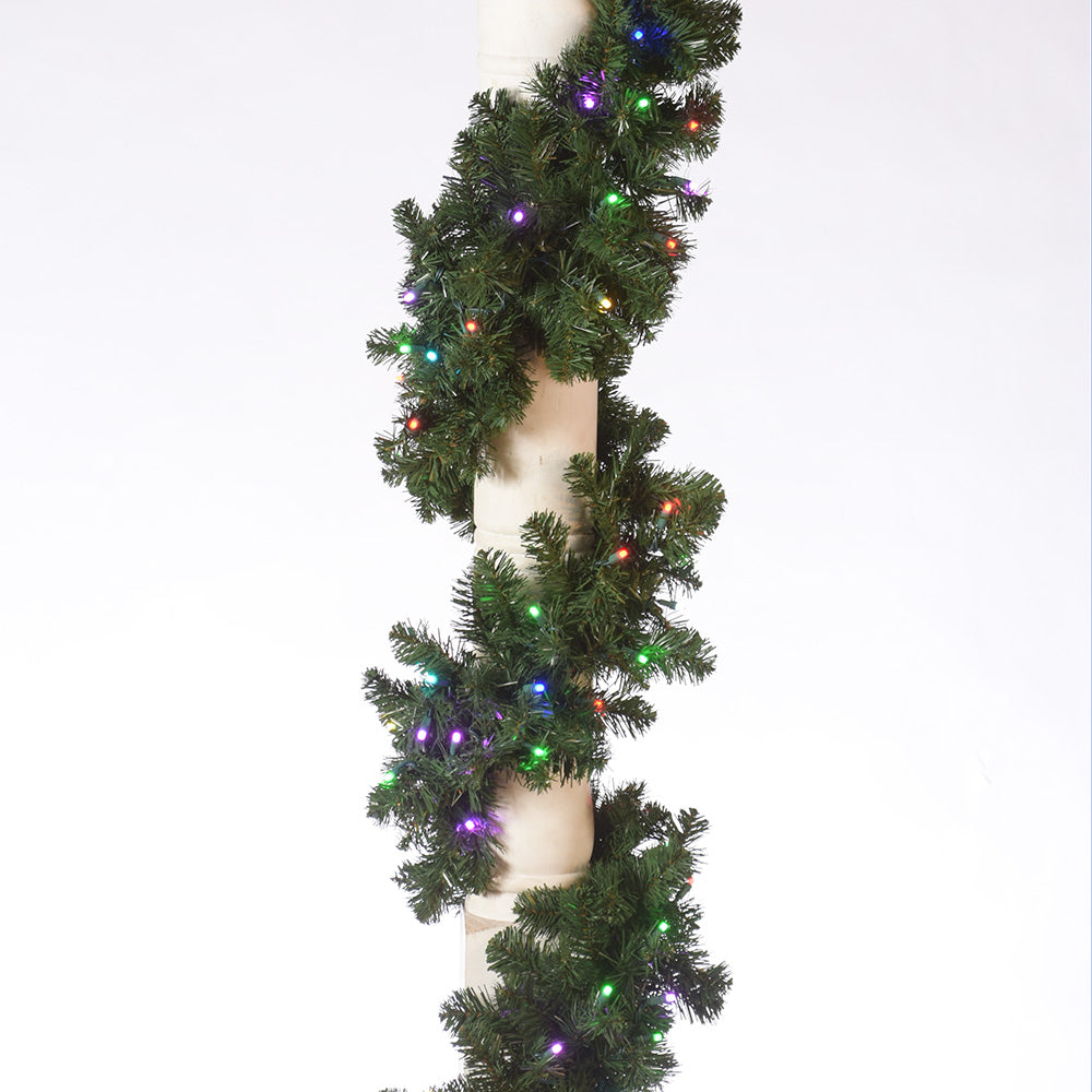 LED 9' Sierra Garland (RGB) - Controller Not Included