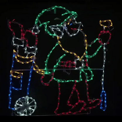 Golfing Elf Animated LED Display