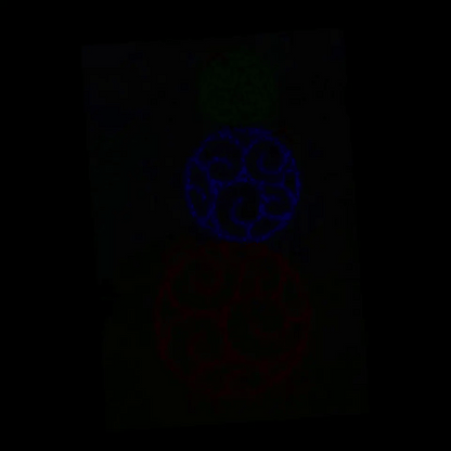 Three Ornament Stack Animated LED Display