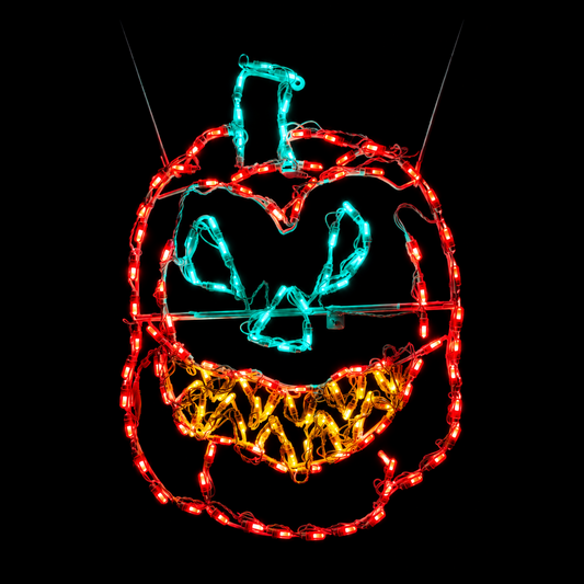 Scary Pumpkin LED Display