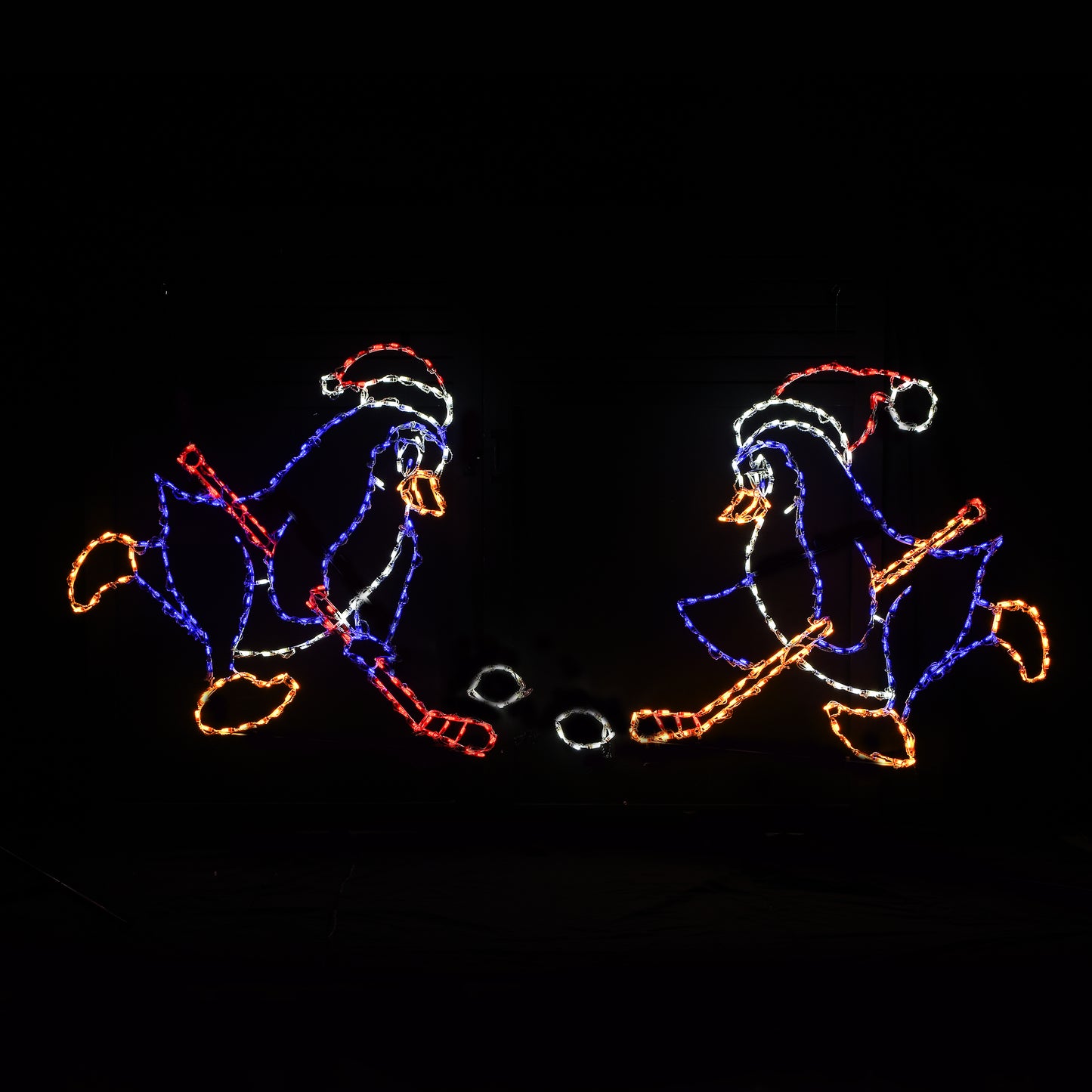 Hockey Penguin w/ Puck (Left Facing) Animated LED Display