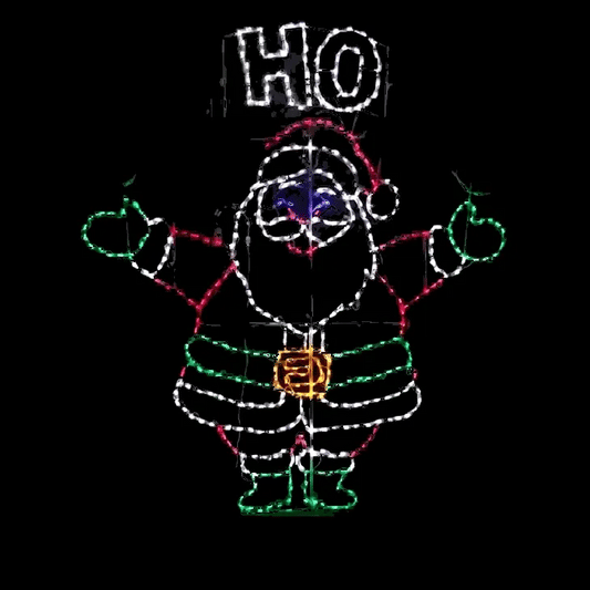 Santa Ho Ho Ho Animated LED Display