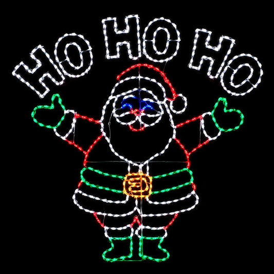 Santa Ho Ho Ho Animated LED Display