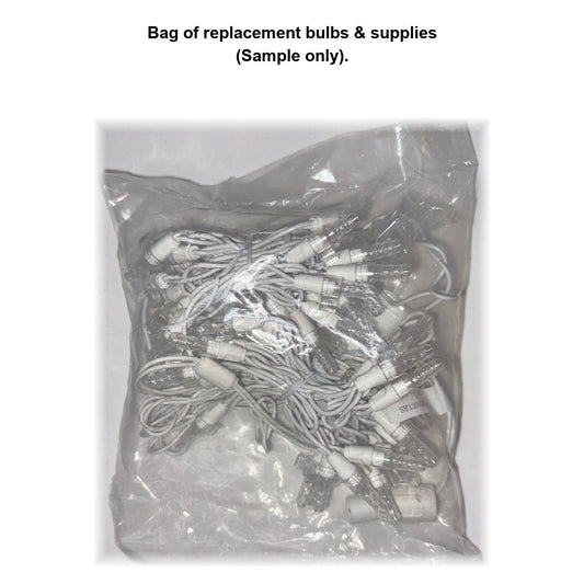 Bag of replacement bulbs and supplies (Sample only) - LED 12 inch Starburst RGB Replacement Strand