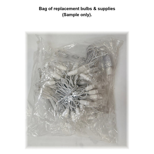 Bag of replacement bulbs and supplies (Sample only) - LED 24 inch Starburst RGB Replacement Strand