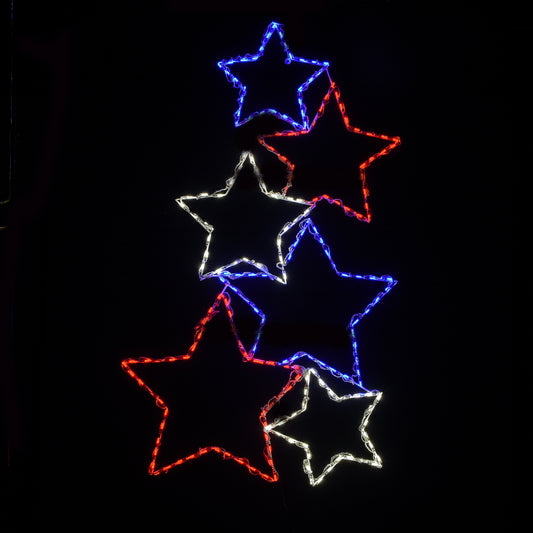 Stacked Stars LED Display