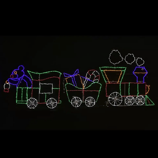 Train Set Animated LED Display - square video