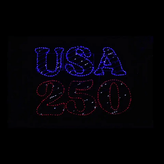 USA 250 LED Sign - animated