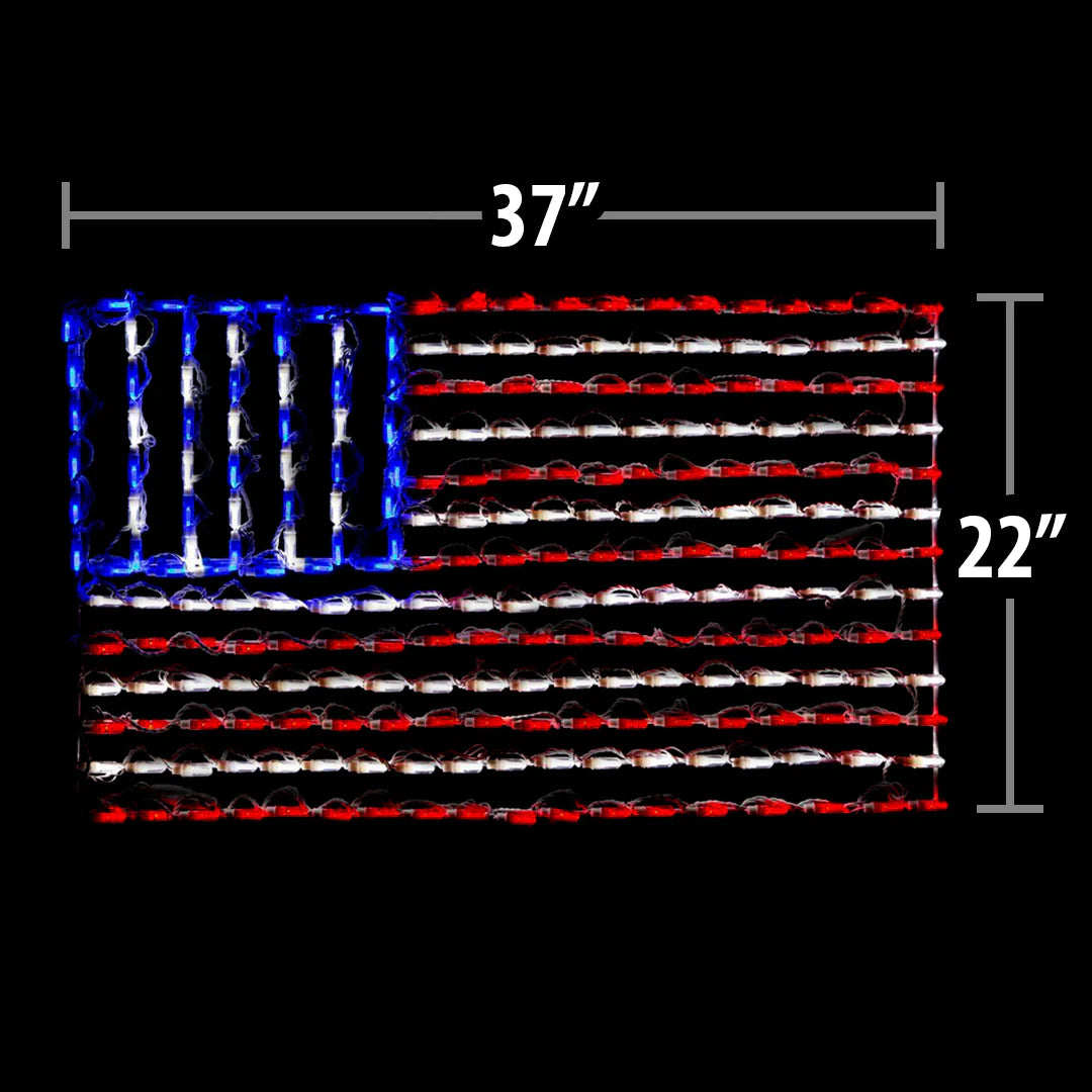 American Flag LED Display (38")