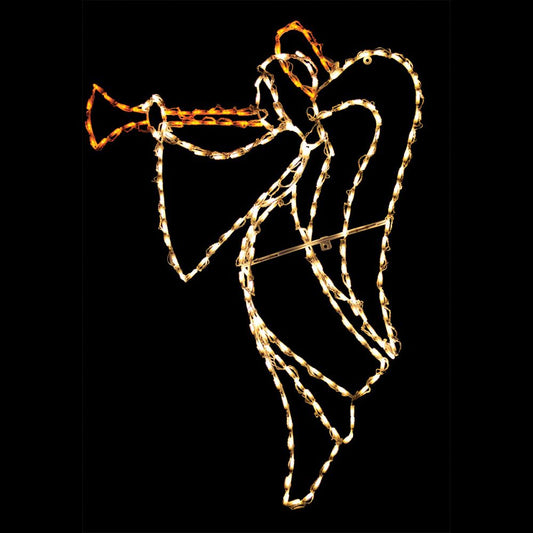 Christmas Angel LED Display - Warm White (Left Facing) (39")