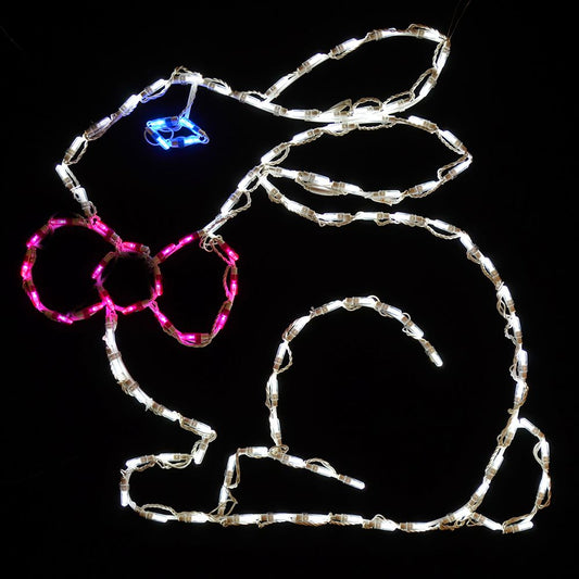 Easter Bunny with Bow Tie LED Display