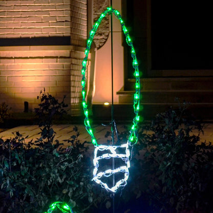 Christmas Bulb LED Display - Green (36")