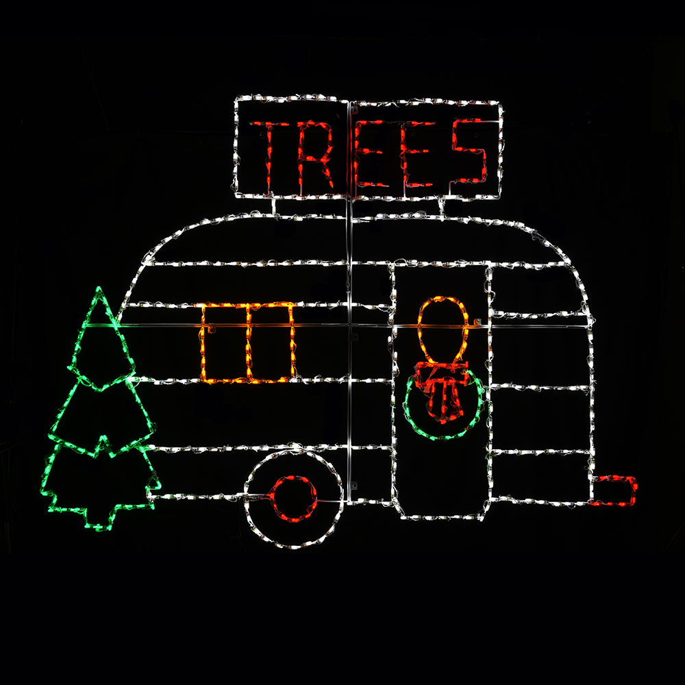 Christmas Tree Camper Trailer LED Display