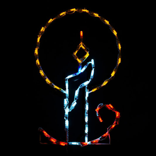 Candle in Holder LED Display