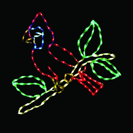 Cardinal on Branch LED Display (36")