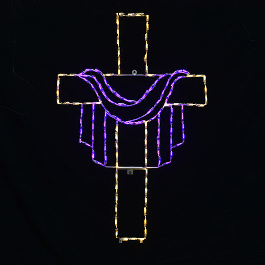 Jesus Cross with Robe LED Display (48")