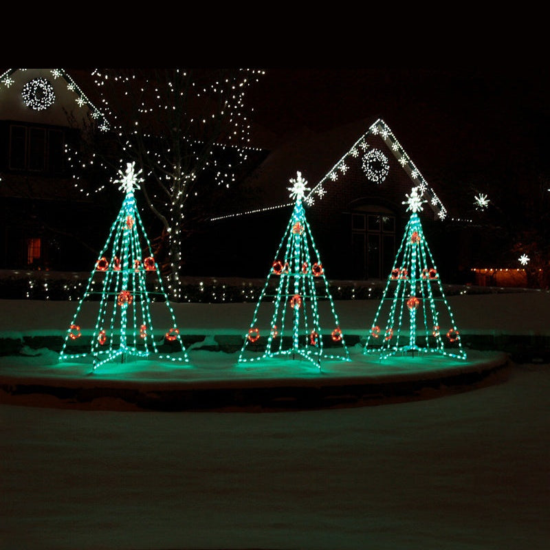 Christmas Tree With Berries LED Display