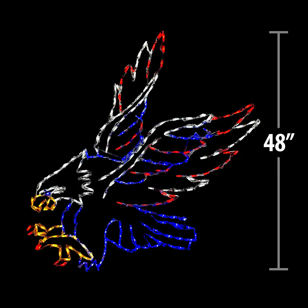 Landing Bald Eagle LED Display