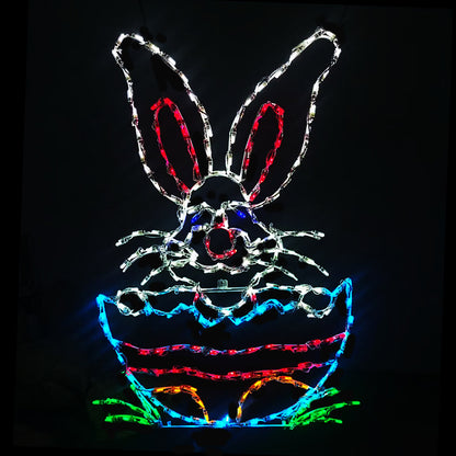 Bunny popping out of Easter Egg LED Display