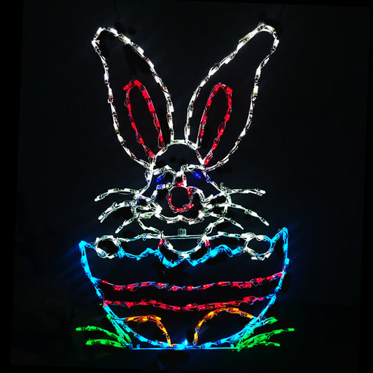 Bunny popping out of Easter Egg LED Display
