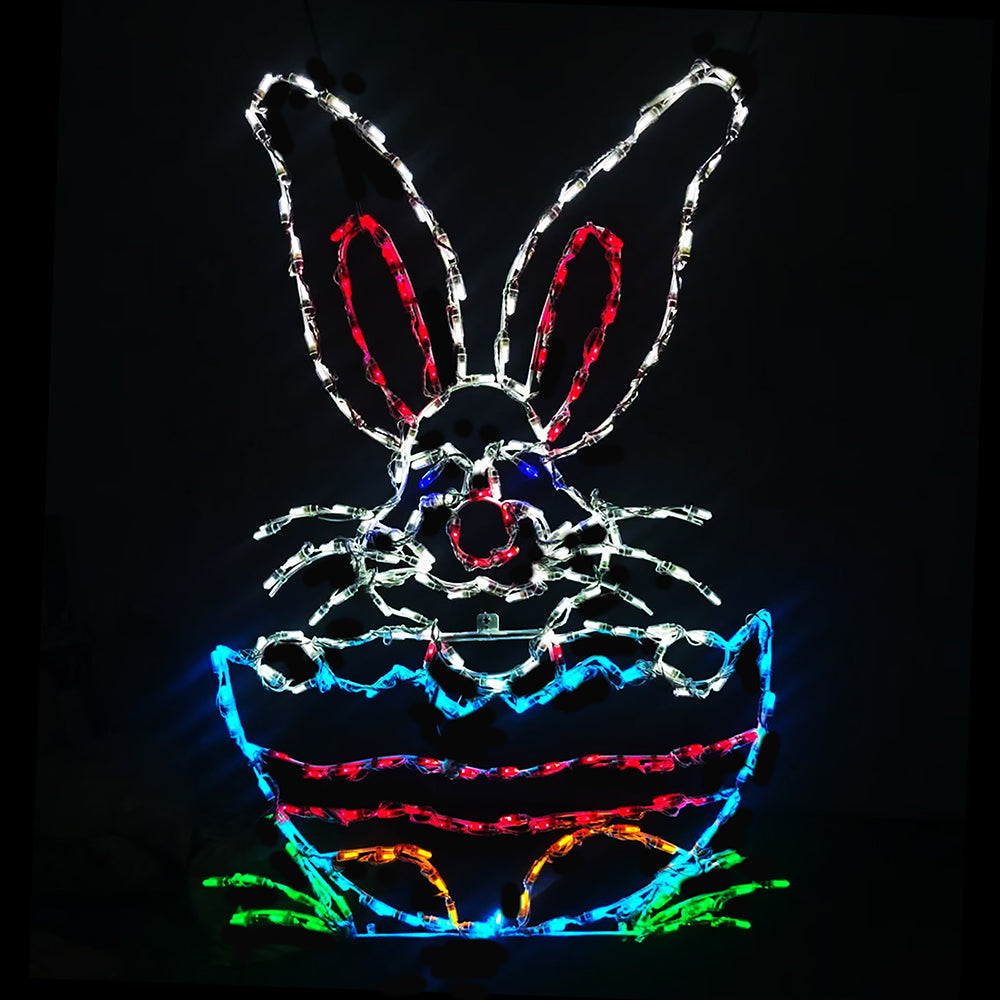 Bunny popping out of Easter Egg LED Display