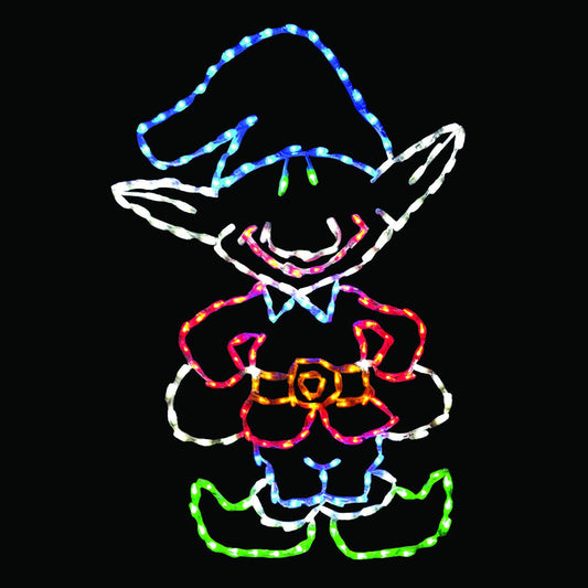 Standing North Pole Elf LED Display (32")