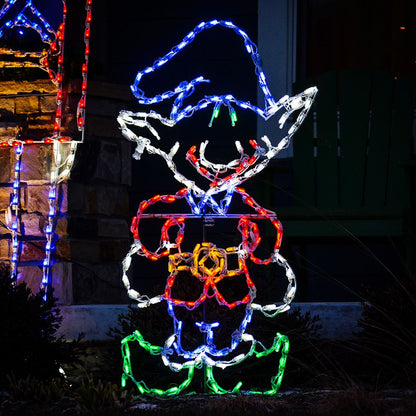 Standing North Pole Elf LED Display (32")