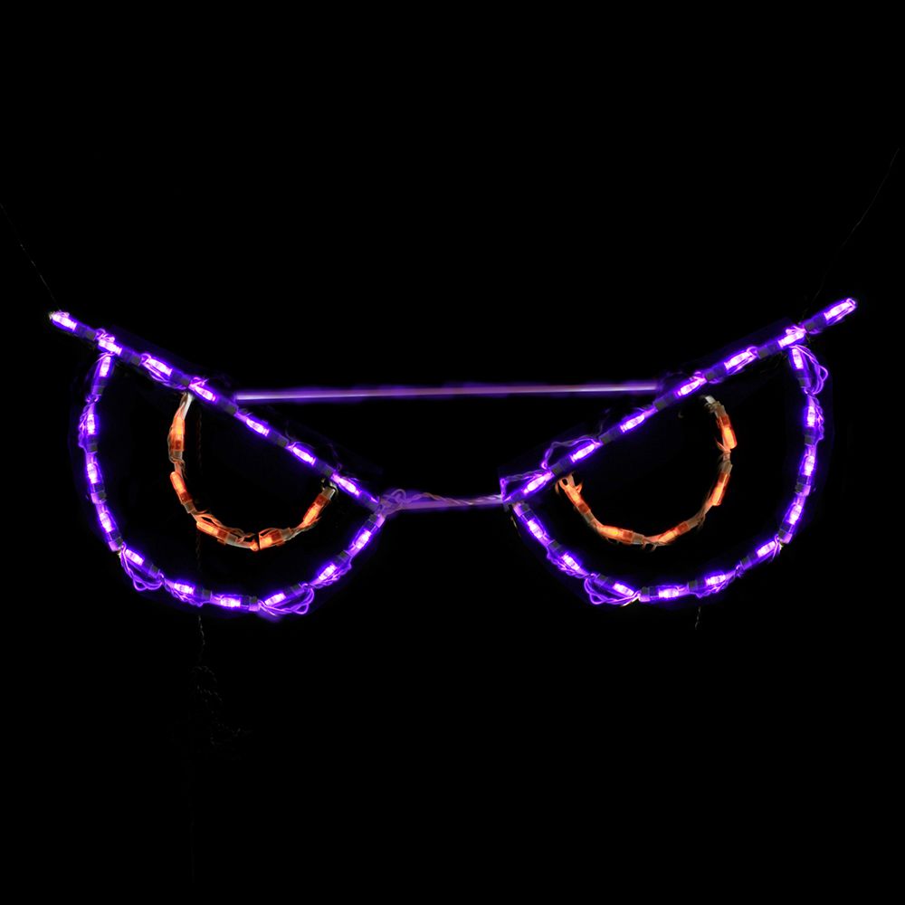 Spooky Eyes LED Display - Orange (31")