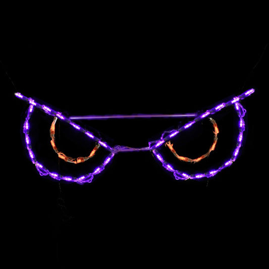 Spooky Eyes LED Display - Orange (31")
