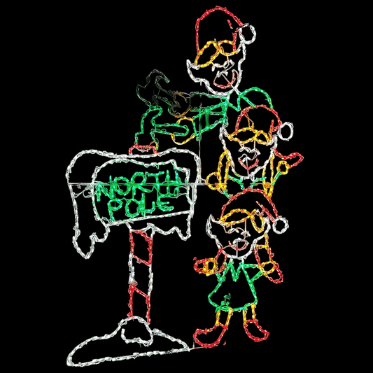 Animated North Pole Elves LED Display