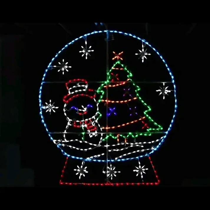 Christmas Snow Globe LED Display