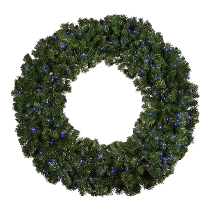 48" Sierra Fir Wreath with LED Concave Lights