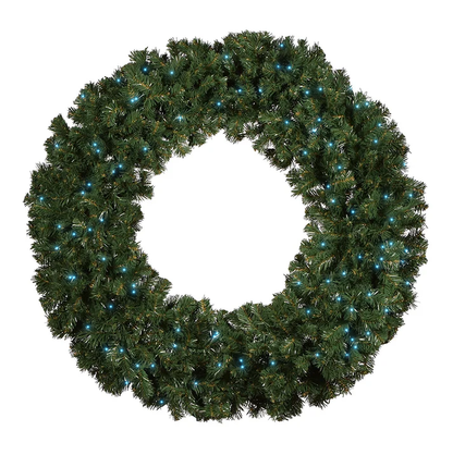 48" Sierra Fir Wreath with LED Concave Lights