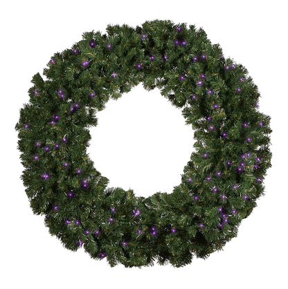 48" Sierra Fir Wreath with LED Concave Lights