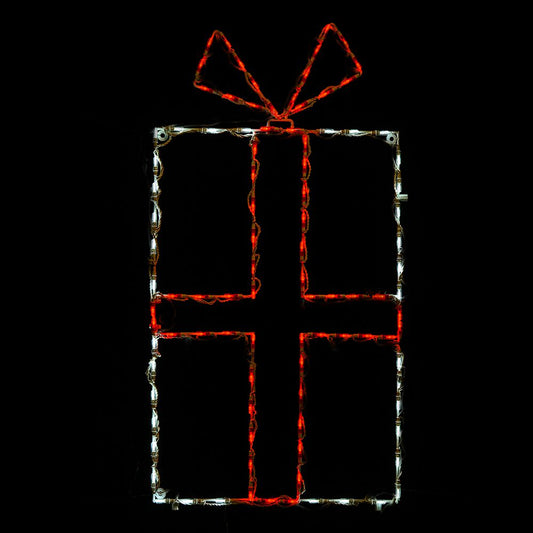 Gift Box LED Display - Red/White