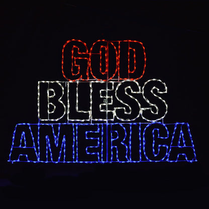 God Bless America LED Sign (40")