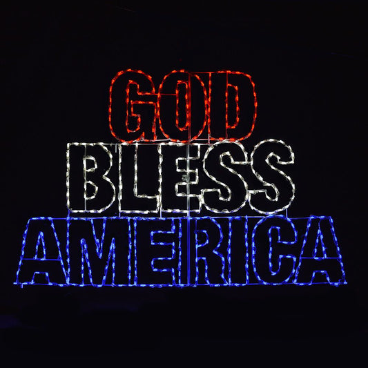 God Bless America LED Sign (40")