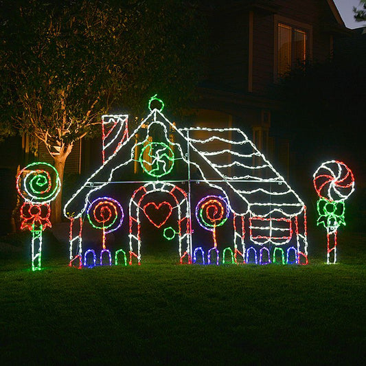 Gingerbread House LED Display (102"x72")