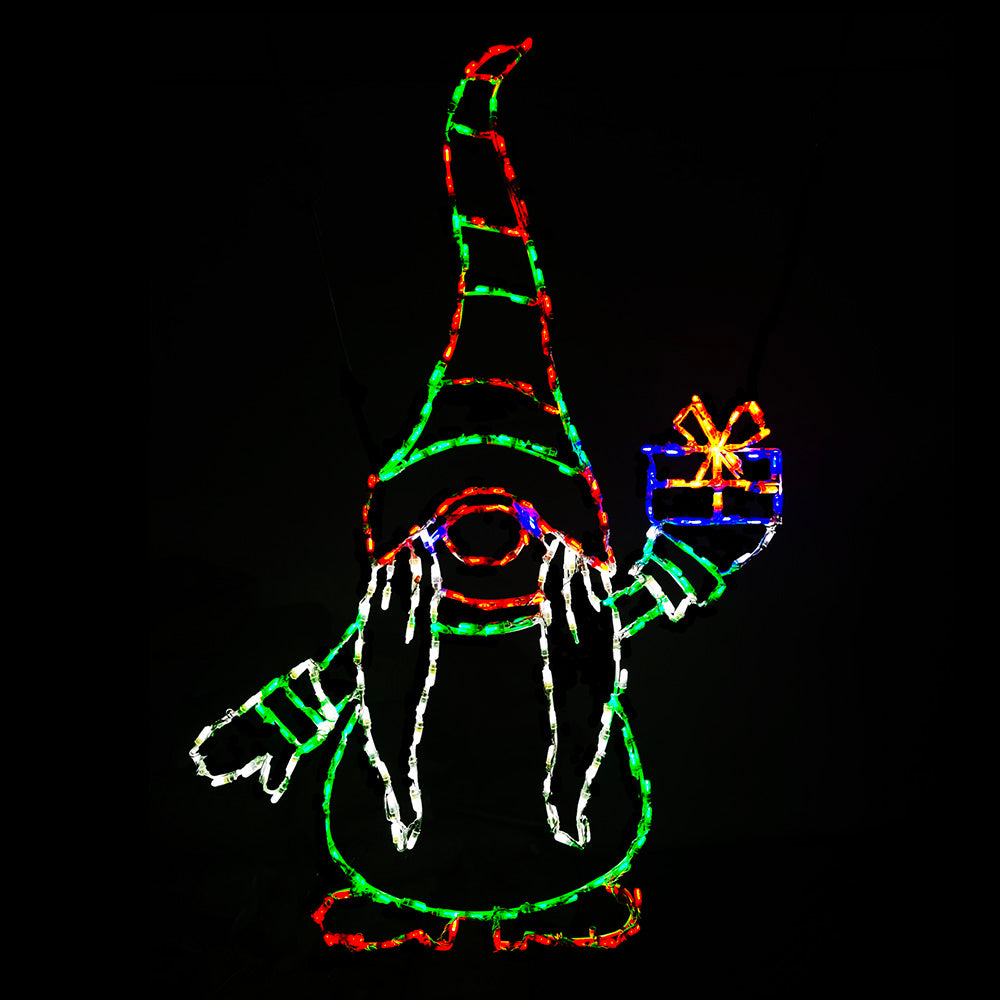 Gnome with Gift LED Display