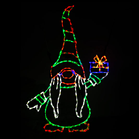 Gnome with Gift LED Display