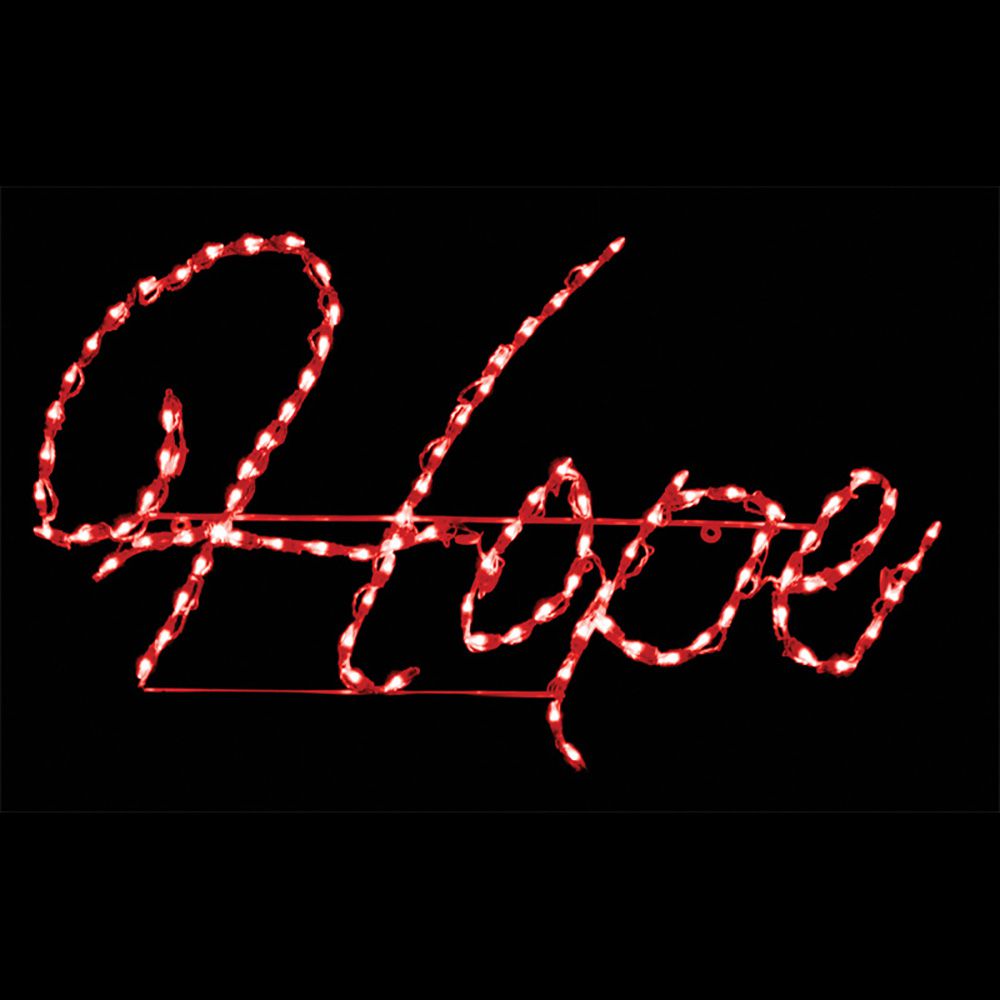Hope LED Sign - Red (48")