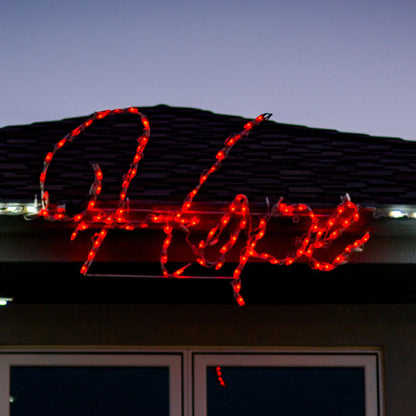 Hope LED Sign - Red (48")