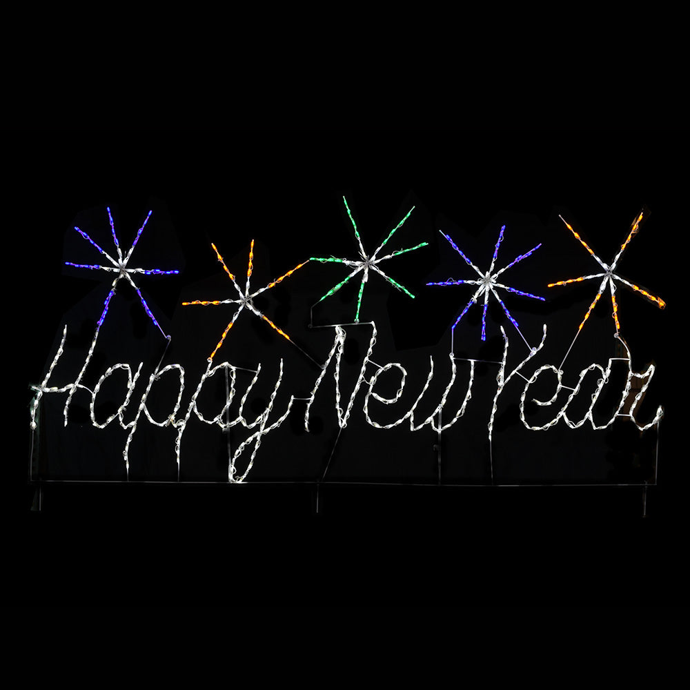 Happy New Year Animated LED Sign