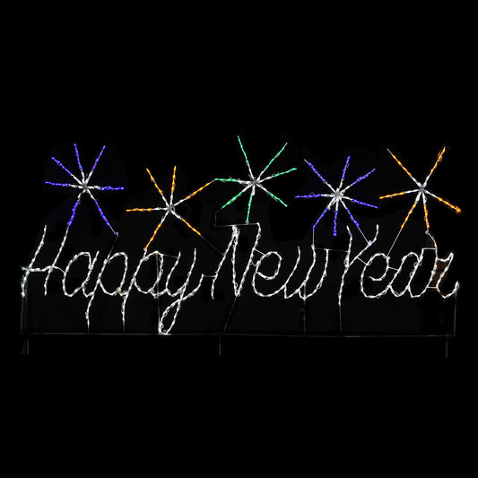 Happy New Year Animated LED Sign