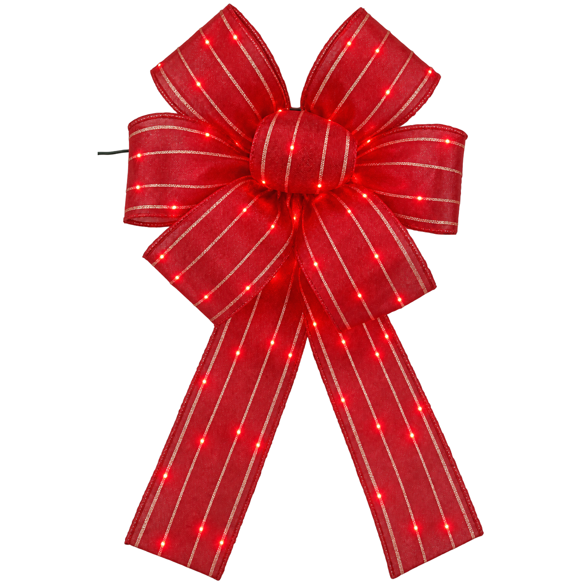 Illuma Bow 7 loops, Red, A/C Twinkle Lights