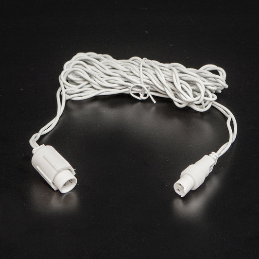 2 Pin White 12' Jumper Cord