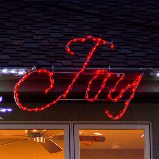 Joy LED Sign - Red (44")