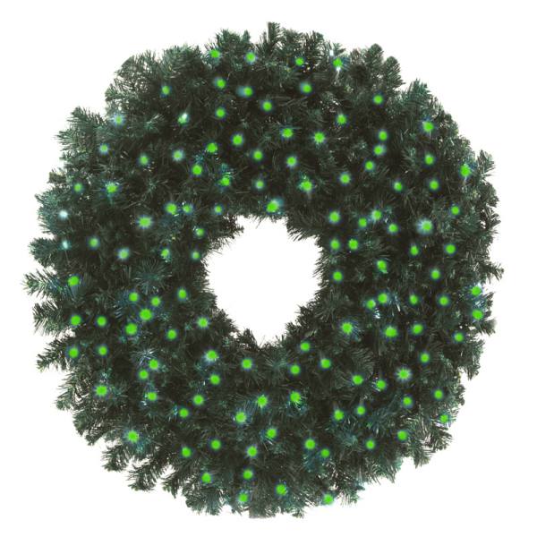 36" Sierra Wreath w/ Concave LED Lights