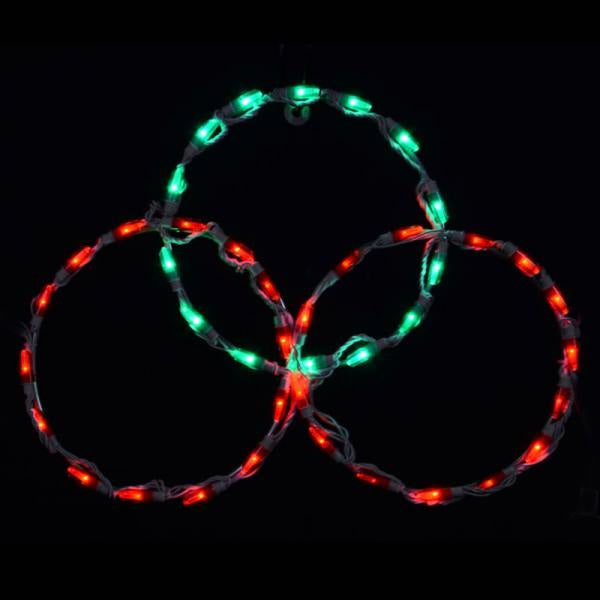 3 Circle Peak Topper LED Display - Red/Green
